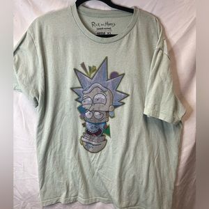 Rick and Morty Shirt Short Sleeve Ripple Junction Adult Swim Cartoon Tee Size XL